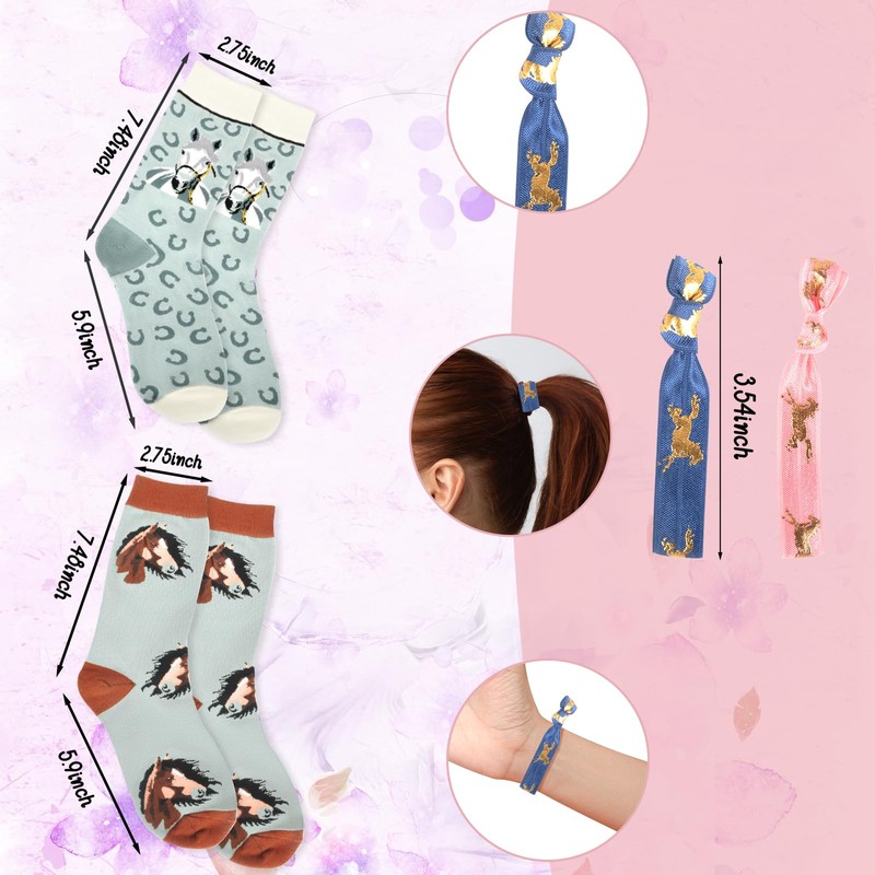 Geschenk-Set für Schweineliebhaber, lustiges Schweine-Make-up-Tasche, weiß, Pferde-Geschenkset