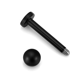 JSDDE 8 Pieces Labret Piercing Gold Set Lip Piercing Conch Piercing Helix Tragus Piercing Cartilage Earrings Stud Medusa Piercing Gold 6-12 mm, Stainless Steel, No Gemstone