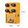 Dolamo D-8 Overdrive Guitar Effect Pedal with Bass Treble Gain