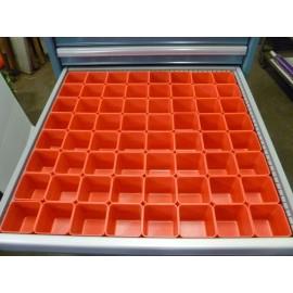 Schaller 64   3" x 3" x 3"  Boxes fit Lista Vidmar Toolbox Organizers Drawer Dividers