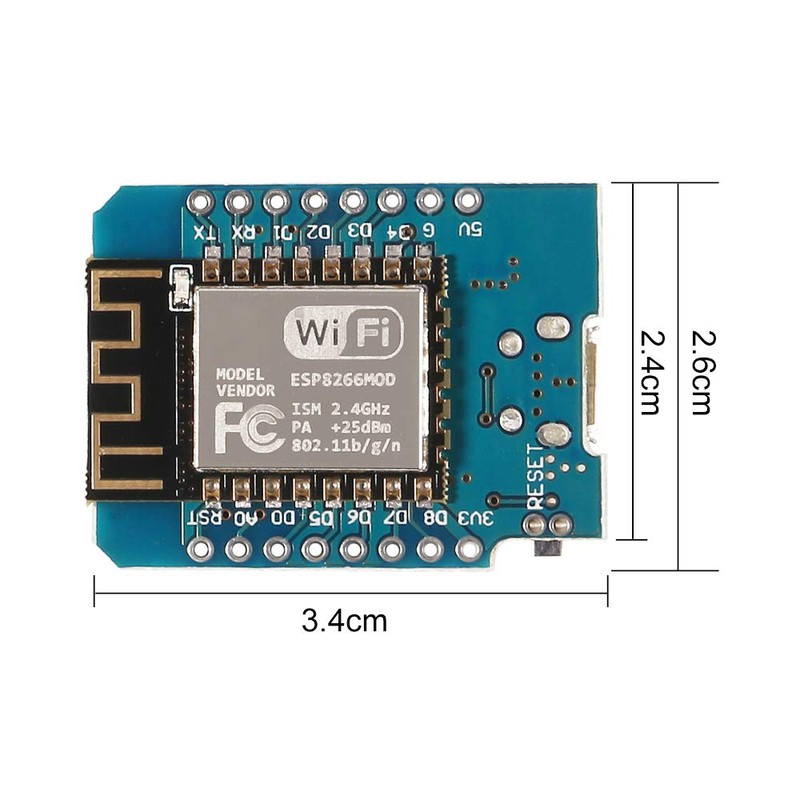 AITRIP Pack of 6 D1 ESP8266 Mini Board Development Board