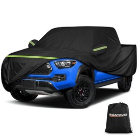 for Tacoma Double Cab 5-ft. Bed Truck Cover,Outdoor Car Covers with Driver Side Zipper Windproof Heavy Duty Protection for 2016-2023 Toyota Tacoma(UP to 212‘’L)