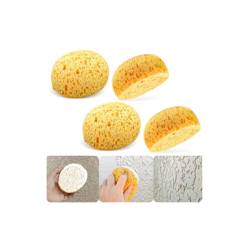 Knockdown Texture Sponges 4Pcs, Sponge for Patch/Repair Ceiling Drywall Wall,