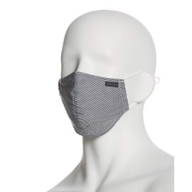 Perry Ellis Reusable Rounded Woven Fabric Face Masks (Pack of 3, Assorted Prints and Colors), Light Gingham, 3 Count (Pack of 1)