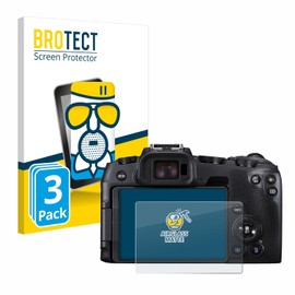 BROTECT Anti-Glare Protective Glass for Canon EOS RP (Pack of 3) Protective Film Tempered Glass Matt [Extremely Scratch-Resistant 9H, Anti-Reflection, Anti-Fingerprint]