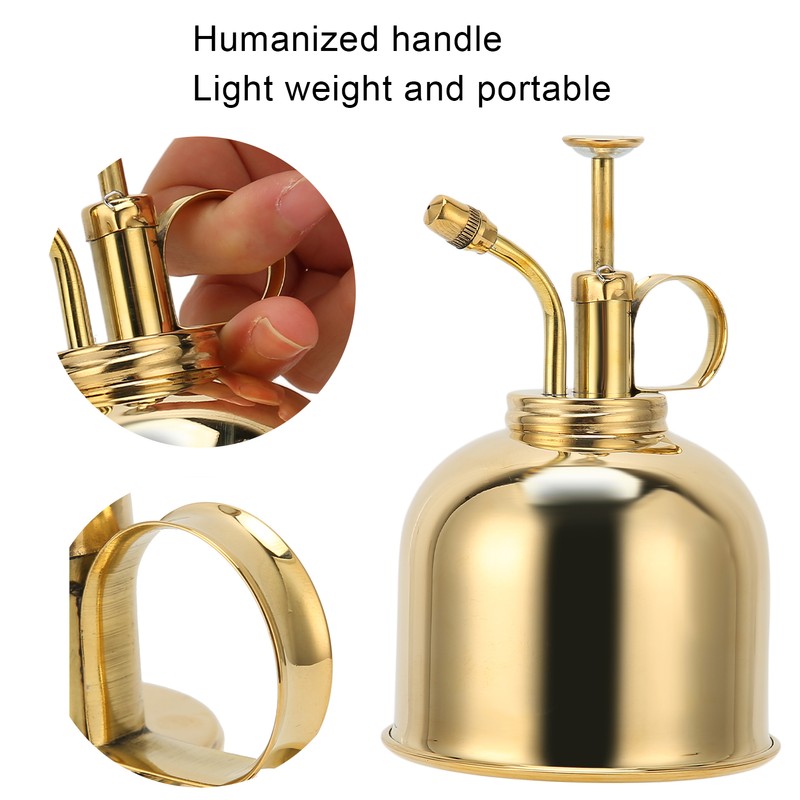 Professional Stainless Steel Watering Can with Top Pump for Succulent