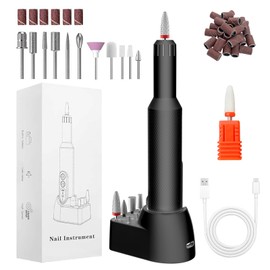 CNMTCCO Nagelfräser Kabellose, 12 in 1 Profi Maniküre und Pediküreset, 18000 U/Min,3 einstellbare Geschwindigkeitsstufen, Elektrische Nagelfeile, Elektrisch für Gelnägel und Acrylnägel