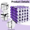 volepet Vinyl Storage Rack 25-Holes Metal Vinyl Roll Holder Black