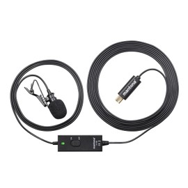 Mantona Lavalier Microphone for GoPro 3/3+/4 (Lavalier Condenser Microphone, 2.8m, Mini USB Plug, GoPro 3 3+ 4)