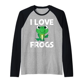 Cute Frog Design For Men Women Forest Zoo Pet Animal Catcher Raglan Baseball Tee