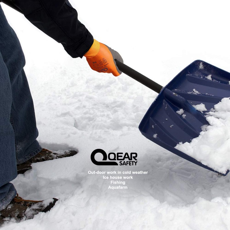 QEAR 1 Pair Thermal Work Glove, Winter Cold Resistance Work