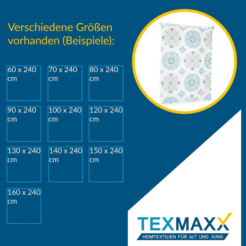 TEXMAXX® Shower Blind for Bathtub with Side Pull - Various