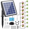 50FT Solar Power Self Watering System Drip Irrigation Kit Plant