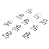 100pcs Cat Shape Paper Clips Increased Slip Resistance Rustproof Metallic