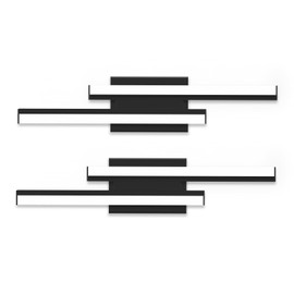 NOVELUX 24 inch Bathroom Vanity Light-Bathroom Light Fixtures/Vanity Lights for Bathroom Mirror Bath Wall/Lighting Adjustable 25W 5000K 2 Pack