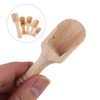 Healvian Washing Jar Spoons 5 Pcs Mini Wooden Scoop Small