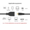 Chenyang Adaptador Micro HDMI macho a HDMI hembra en ángulo