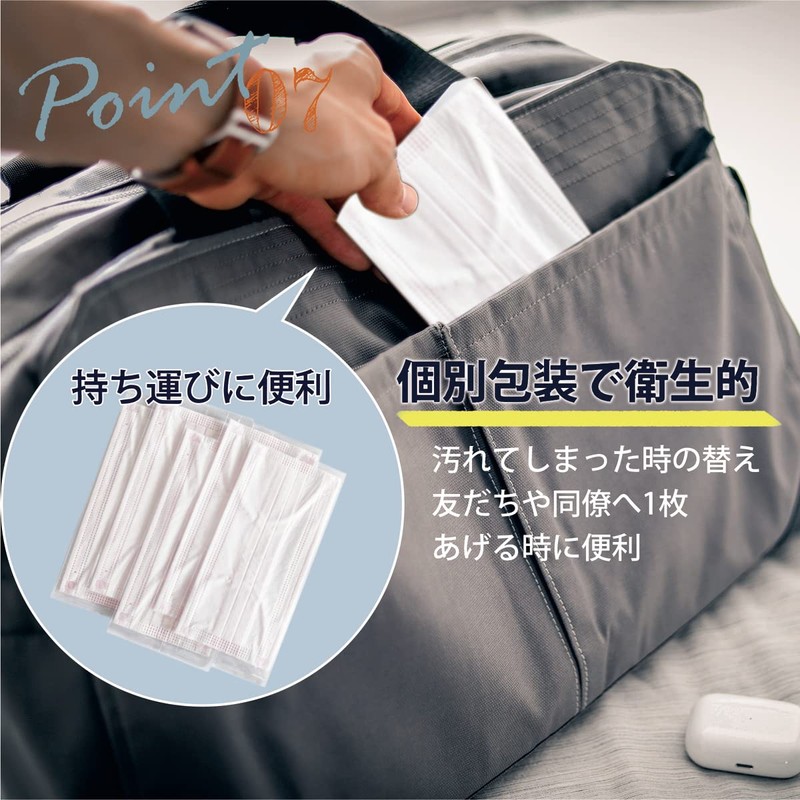 IBUBU Large Size Men's Mask, 102 Pieces (2 Boxes), Non-Woven