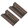 2Pcs M.2 SSD Heatsink, Brass Graphene 2242 SSD Thermal Pad,