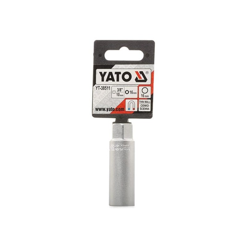 YATO Professional Spark Plug Wrench 16 mm 3/8 Inch Spark