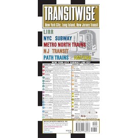 Transitwise New York, New Jersey Metro Transit Map: LIRR NYC Subway Metro North Trains NJ Transit Path Trains & Amtrak (Michelin Transitwise Maps)