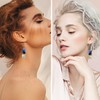 YSJCHEBS 3 Pairs Rectangular Drop Earrings, Creative Design Earrings, Vintage
