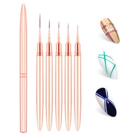 LEDSUUEI Nail Art Liner Brushes（Gold）