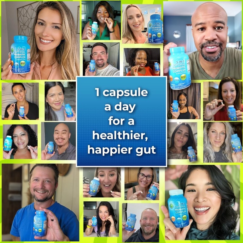 Probiotics with Digestive Enzymes and Prebiotic for Women and Men