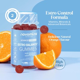 Novomins Estro Gummies – Natural Estrogen Alternative for Women – Hormonal Balance & Bone Health Support – With Vitamin D, B6, B12, Maca & Kale Extract, Inulin – 60 Vegan, Sugar-Free Gummies