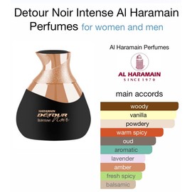 Al Haramain Detour Noir Intense Parfum Al Haramain Niche High-End Quality Perfume 💯 Ml EDP