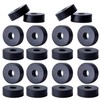 OURUI Rubber Washer 20Pcs 3/4 Inch OD x 1/4 Inch ID x 1/4 Inch Thickness, Flat Washer Heavy Duty Abrasion Resistant Black Rubber Spacer for Screws Bolts Household Appliances