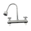 LOVIVER RV Kitchen Faucet Two Handle RV Bathroom Sink Faucet