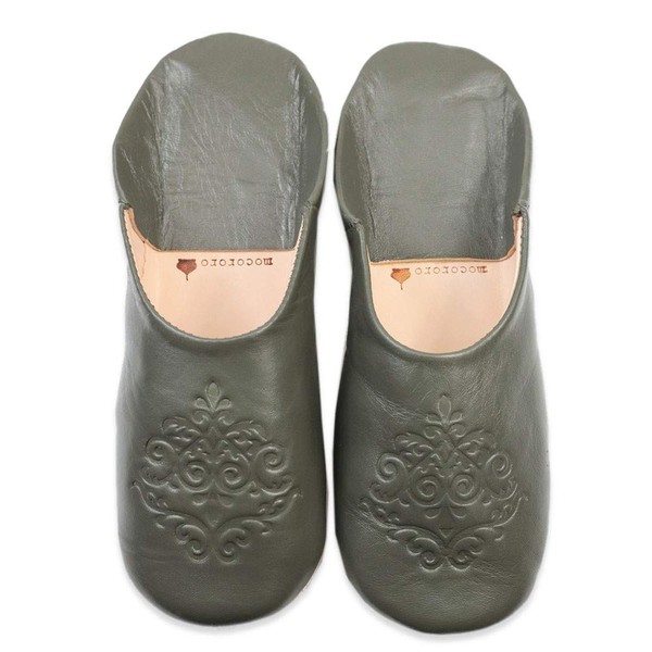 mocororo Moroccan Bavoush Luxe Embossed Room Shoes Slippers
