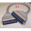 scsi-50-ex-2 Lot 2 SCSI cable 50 Pin Centronics m m