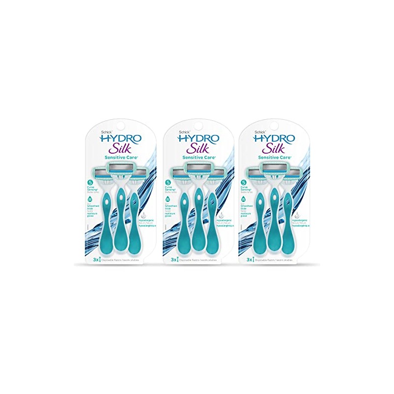 Schick Hydro Silk Maquinillas de afeitar desechables de cuidado sensible