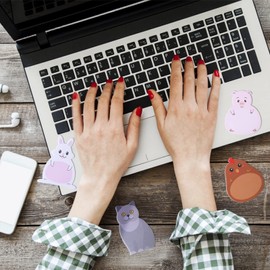 cobee Cute Sticky Notes, 8 Pack Kawaii Animal Self-Stick Notes Cartoon Markers Flags Cute Shapes Memo Notes Students Home Office Roommates Gifts Tab Supplies 240 Sheets