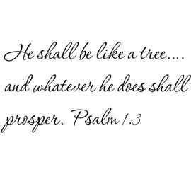 Tapestry Of Truth - Psalm 1:3 - TOT4940 - Wall and Home Scripture, Lettering, Quotes, Images, Stickers, Decals, Art, and More! - He Shall be Like a Tree….and Whatever he Does Shall Prosper. Psalm 1:3