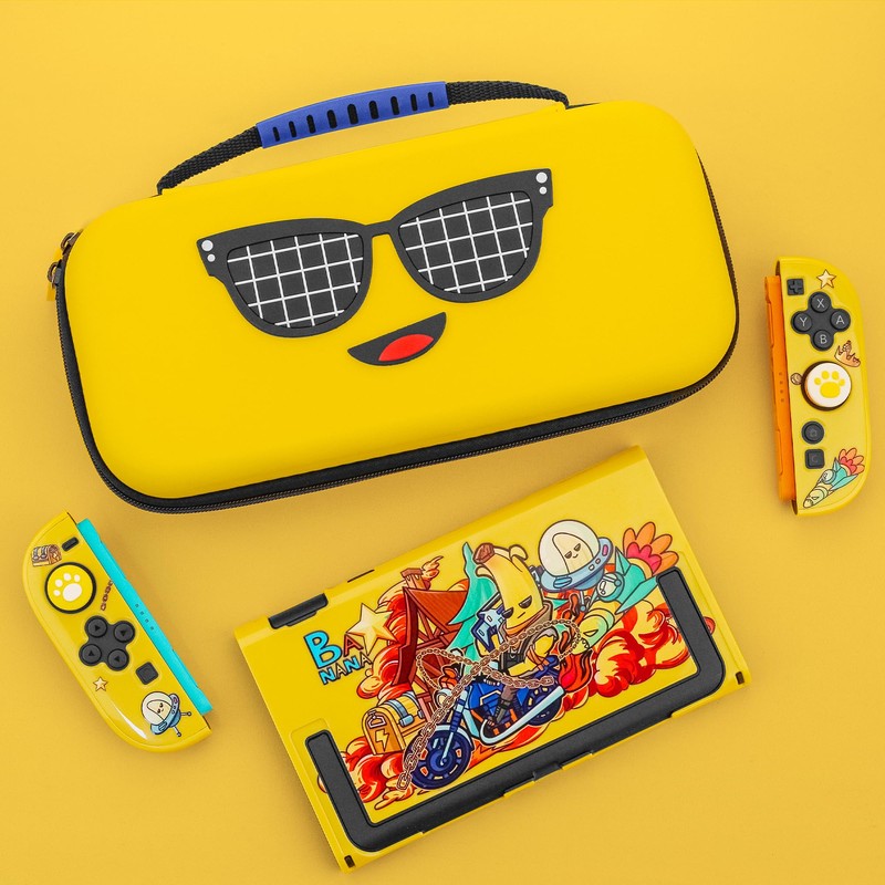 PAWDIARY Yellow Switch 2 Accessories Bundle for Fortnite Design, with