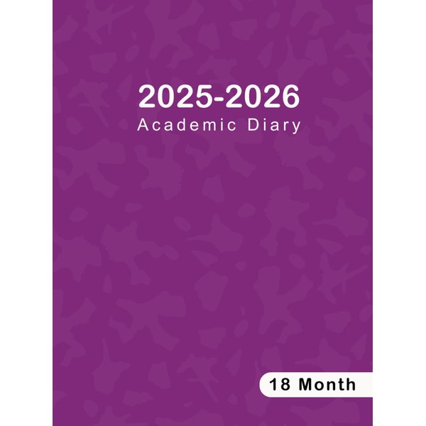 A4 Academic Diary 2025-2026 Week to View 18 Month: Planner