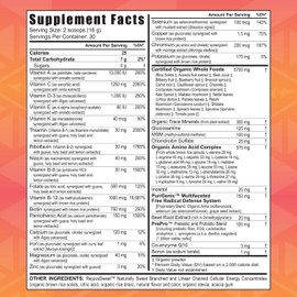 Youngevity Beyond Tangy Tangerine 2.0 Citrus Peach Fusion Multi-Vitamin & Mineral Complex - Made with Natural & Whole Foods | 8,000 ORAC