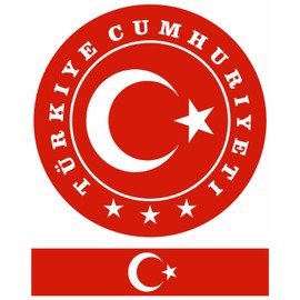 Nation Türkiye Turkey Sticker Map Sticker Car Motorcycle Biker L-067