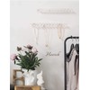 Heesch Necklace Holder, Acrylic Necklace Hanger, Wall Mount Necklace Organizer,
