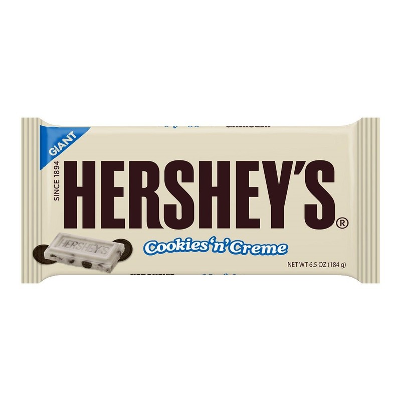 HERSHEY'S Holiday Cookies 'N' Crème Candy Bars, 6.5 Ounce (Pack