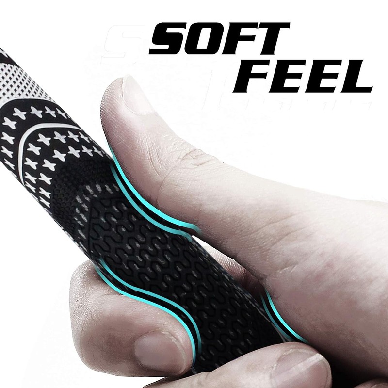 Crestgolf Updated Multi Compound Golf Grips for Golf Clubs Set