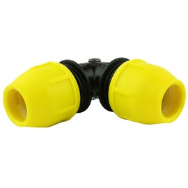 HOME-FLEX Underground IPS Yellow Poly Gas Pipe 90 Degree Elbow (1)