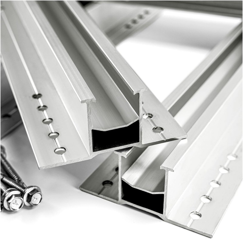 On-Roof Solar Panel Mount Mounting Rails and Clamps Kit Support