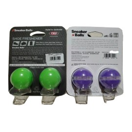 Sneaker Balls Fresh Clean Emoji Scent Wink Flouresent Green Clear Purple  2PACK 