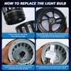 Qualirey 6 Pack 41050 7W Replacement Bulb, Upgraded 2 Color