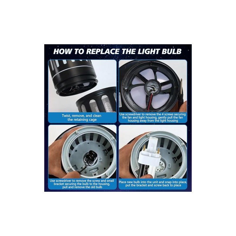 Qualirey 6 Pack 41050 7W Replacement Bulb, Upgraded 2 Color