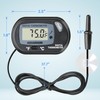 Simple Deluxe LCD Digital Aquarium Thermometer, Reptile Fish Tank Water